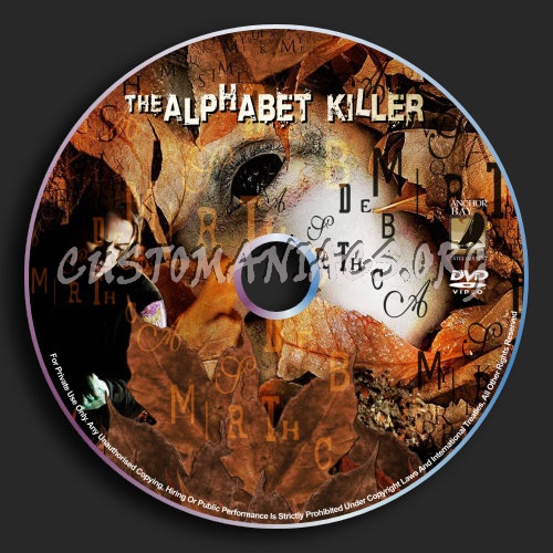 The Alphabet Killer dvd label