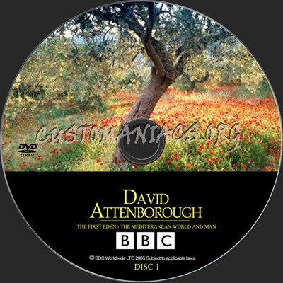 The First Eden David Attenborough dvd label