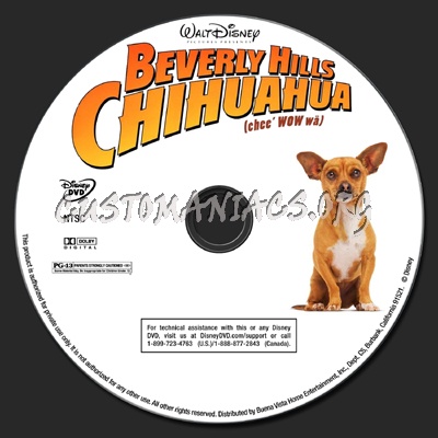 Beverly Hills Chihuahua dvd label