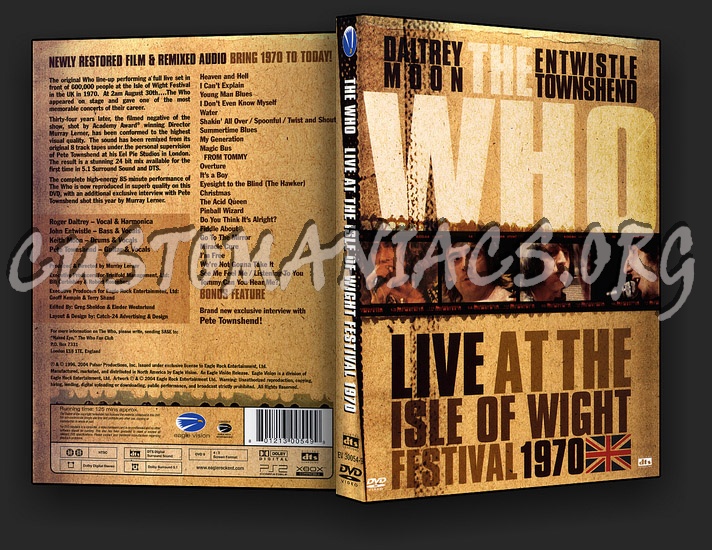 The Who Live at the Isle of Wight Festival dvd cover