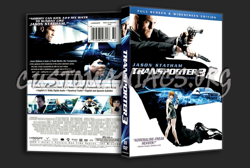 Transporter 3 dvd cover