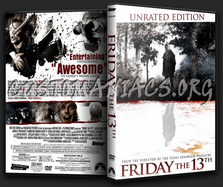 Friday The 13th (2009) dvd cover