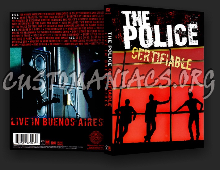 The Police: Certifiable - Live in Buenos Aires dvd cover