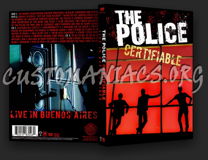 The Police: Certifiable - Live in Buenos Aires dvd cover