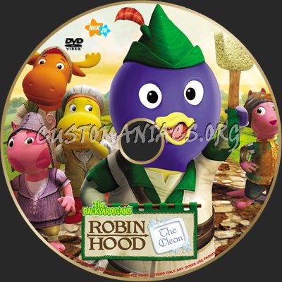 The Backyardigans: Robin Hood The Clean dvd label