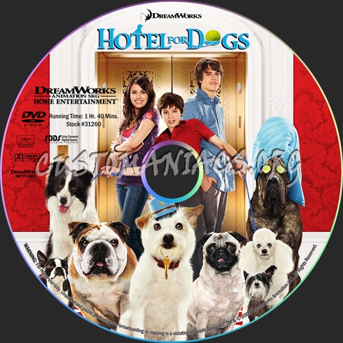 Hotel For Dogs dvd label