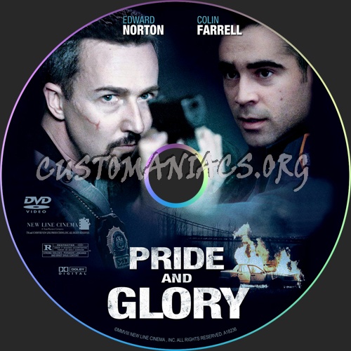 Pride And Glory dvd label