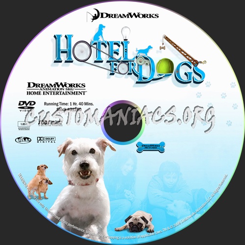 Hotel For Dogs dvd label