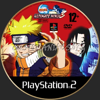 Naruto Ultimate Ninja 3 dvd label