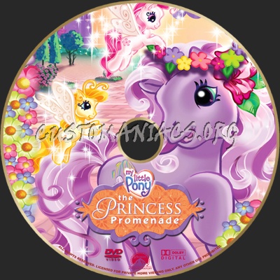 My Little Pony The Princess Promenade dvd label