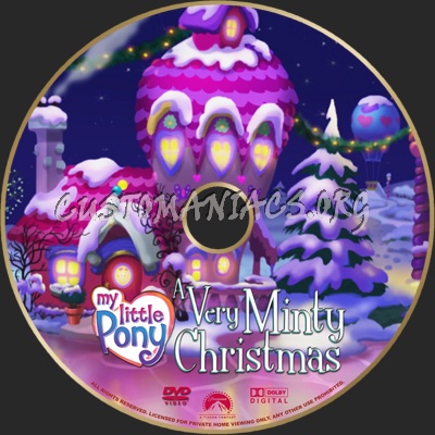 My Little Pony A Very Minty Christmas dvd label