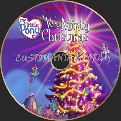 My Little Pony A Very Minty Christmas.. dvd label