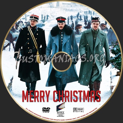 Merry Christmas dvd label