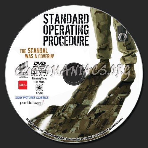 Standard Operating Procedure dvd label