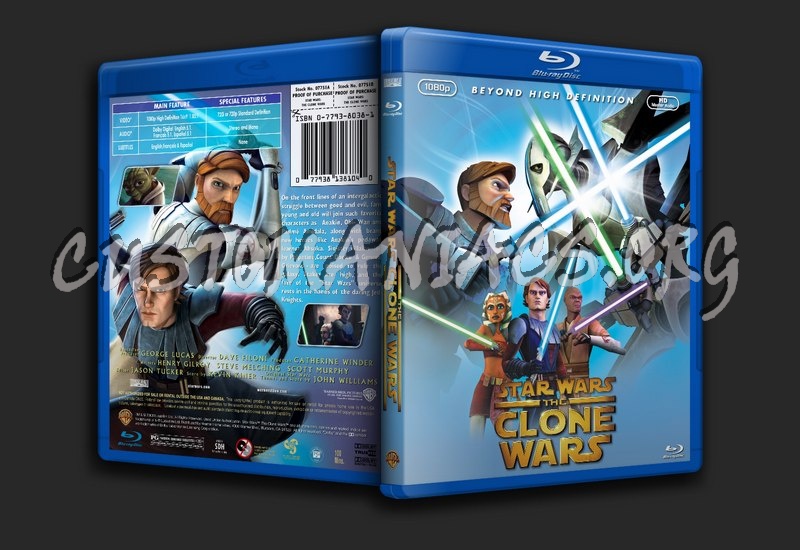 Star Wars: The Clone Wars blu-ray cover