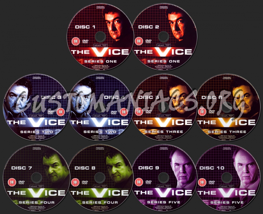 The Vice dvd label