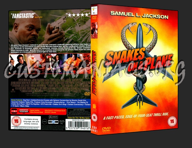 Snakes On A Plane dvd cover