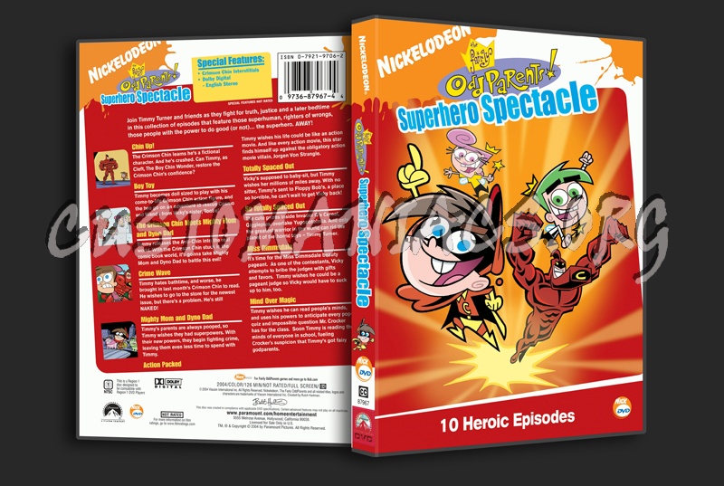 The Fairly Odd Parents: Superhero Spectacle dvd cover
