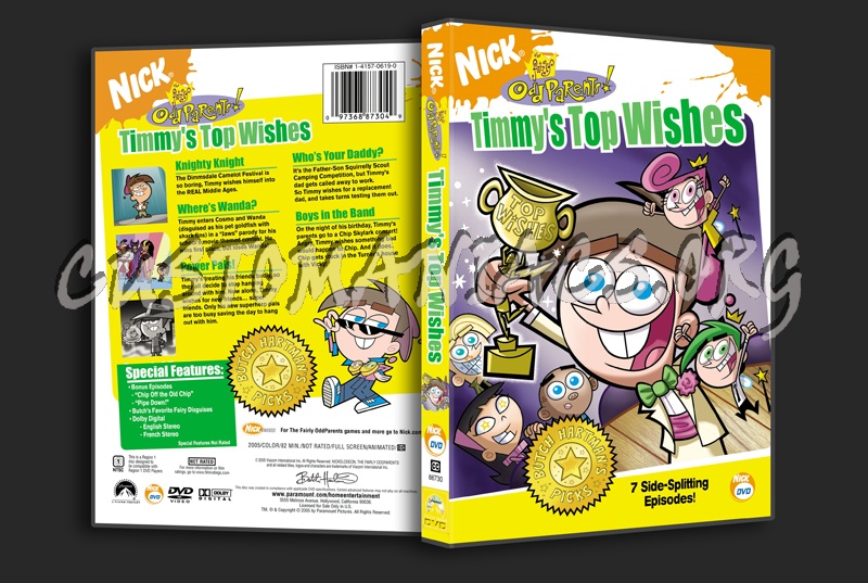 The Fairly Odd Parents: Timmy's Top Wishes dvd cover