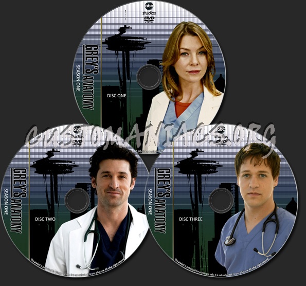 Grey's Anatomy - TV Collection dvd label