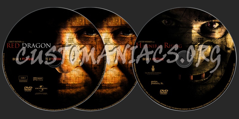 Hannibal Lecter Collection dvd label