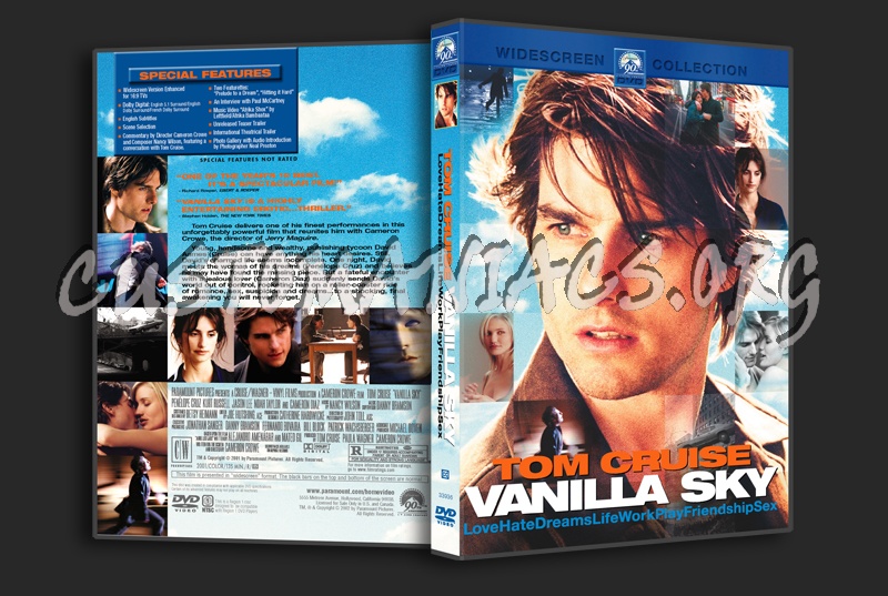 Vanilla Sky dvd cover