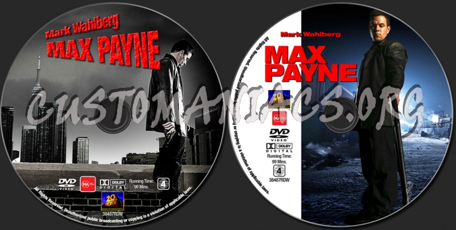 Max Payne dvd label