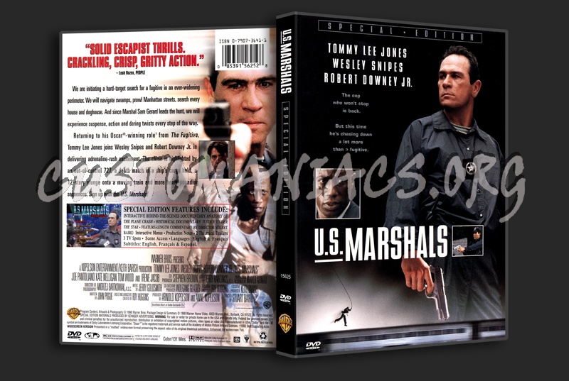 US Marshals dvd cover DVD Covers Labels by Customaniacs id
