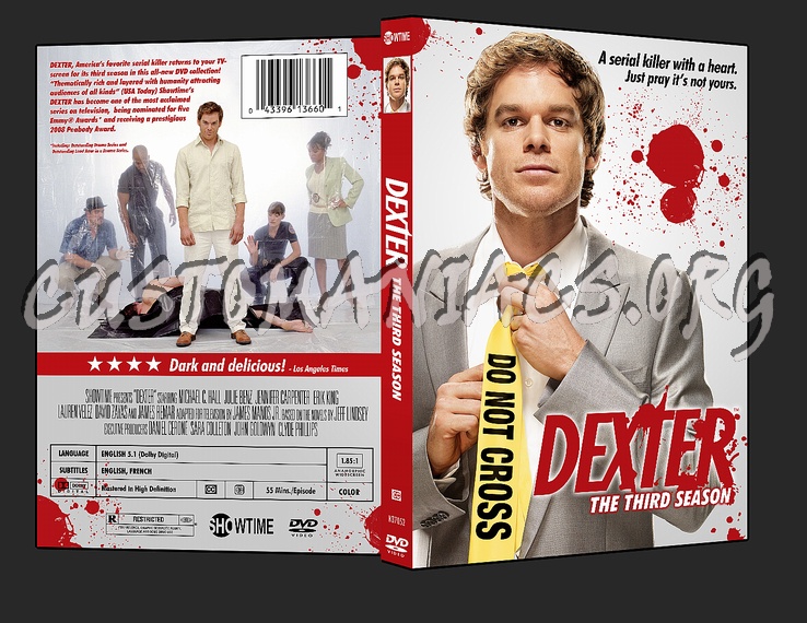 Dexter Season 3 dvd cover