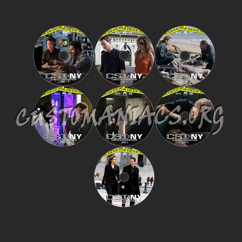 CSI New York Season 4 dvd label