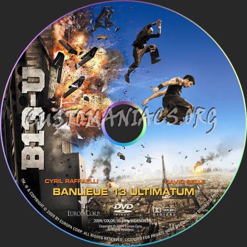 District 13 / Banlieue 13 (B13) Ultimatum dvd label