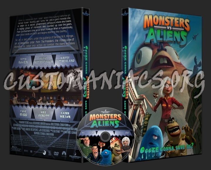 Monsters vs Aliens dvd cover