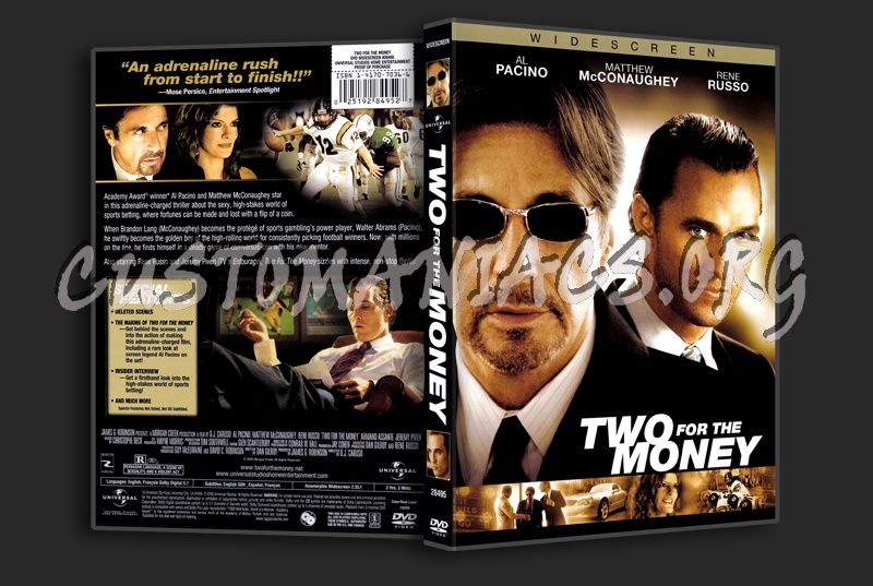 Two For The Money dvd cover