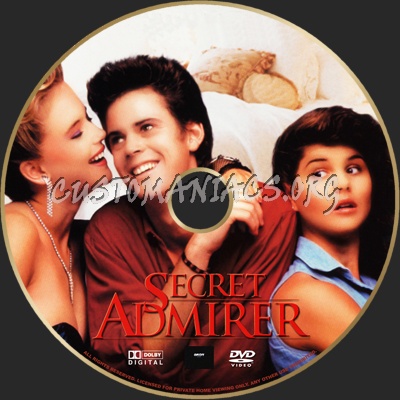 Secret Admirer dvd label