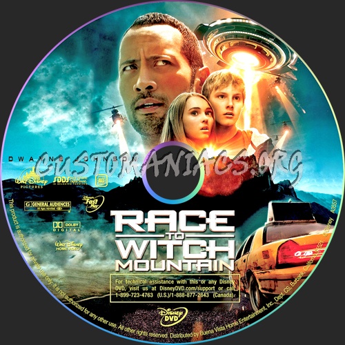 Race To Witch Mountain dvd label