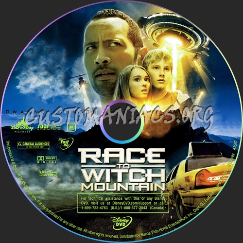 Race To Witch Mountain dvd label