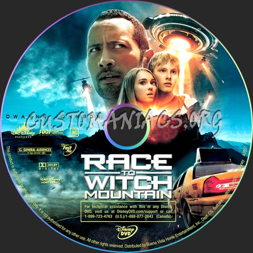 Race To Witch Mountain dvd label