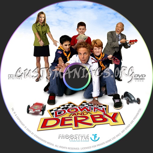 Down And Derby dvd label