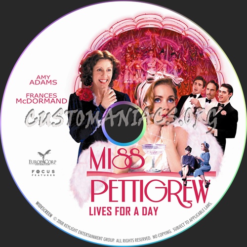 Miss Pettigrew Lives for a Day dvd label