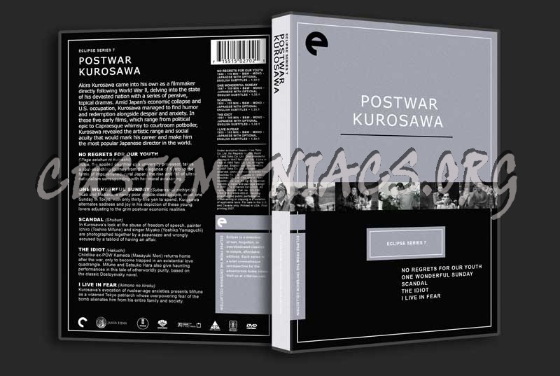 Postwar Kurosawa (Eclipse Series 7) dvd cover