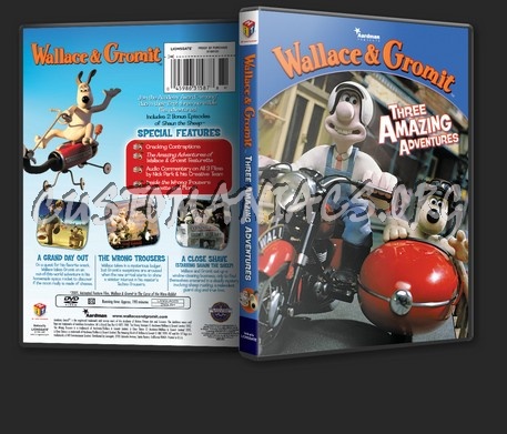 Wallace & Gromit - Three Amazing Adventures dvd cover