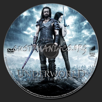 Underworld- Rise of the Lycans dvd label