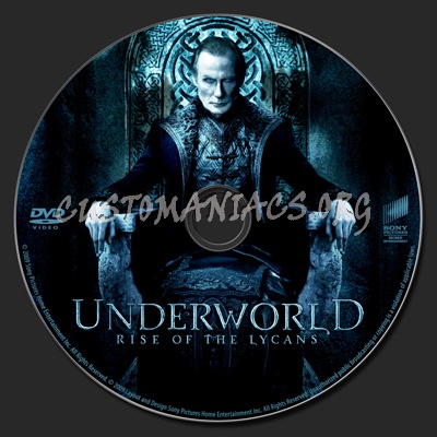 Underworld: Rise of the Lycans dvd label