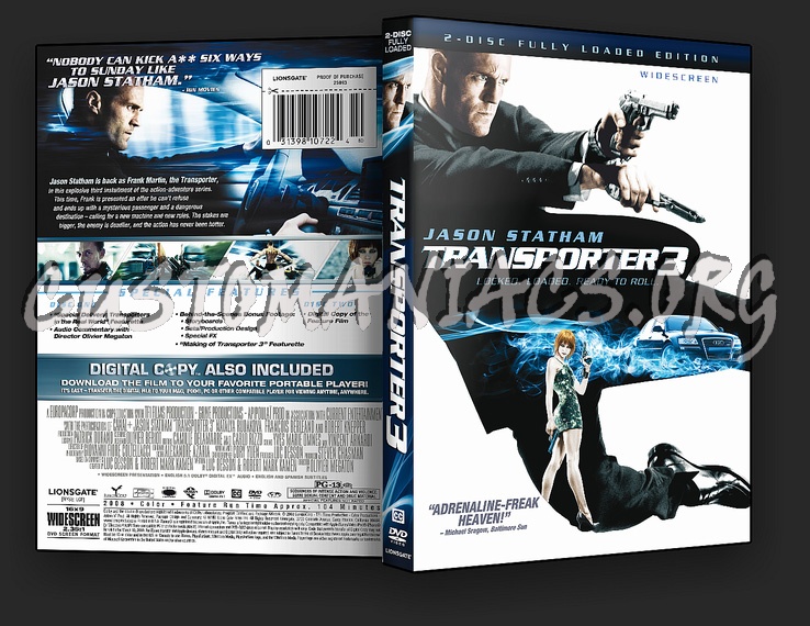 Transporter 3 (2 Disc Fully Loaded Edition) dvd cover