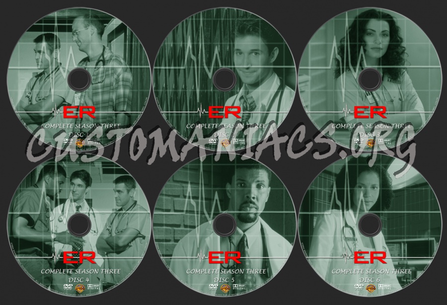 ER Season 3 dvd label