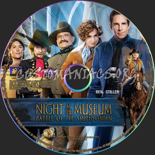 Night at the Museum: Battle of the Smithsonian dvd label