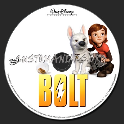 Bolt dvd label