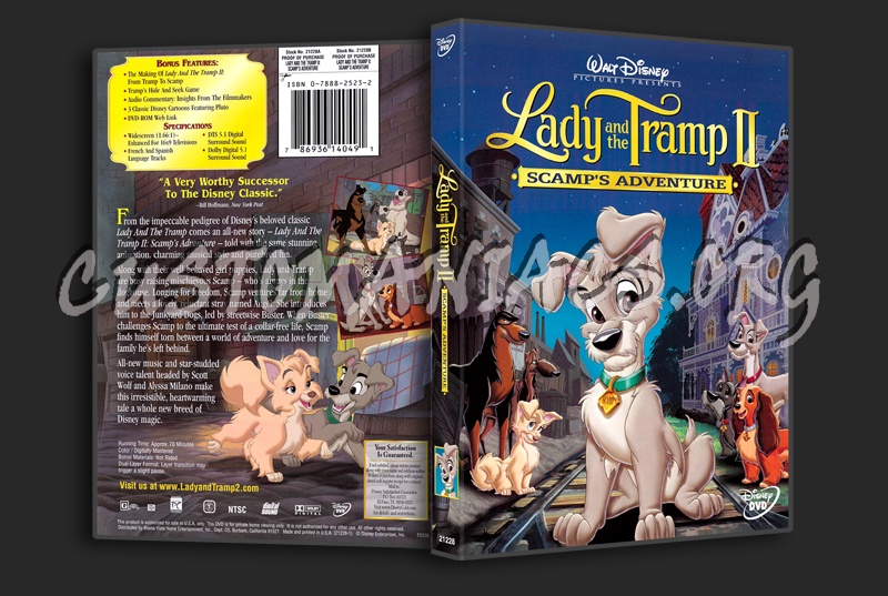 Lady and the Tramp II Scamp's Adventure dvd cover