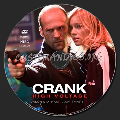 Crank High Voltage dvd label