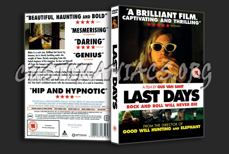 Last Days dvd cover